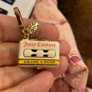 Juicy couture Easter egg carton gold charm